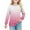 #216-Pink, variant on YUNAFFT Girls Gradient Long Sleeve Shirts Stretchy Soft Round-Neck Blouses for 4-14Y