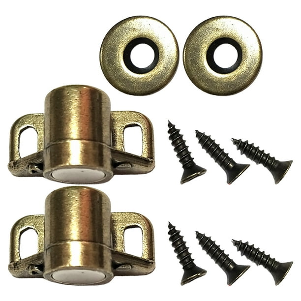 EeaseMX 2 juegos de topes de puerta de aleación de zinc, pestillos, soportes de puerta, cierres magnéticos.