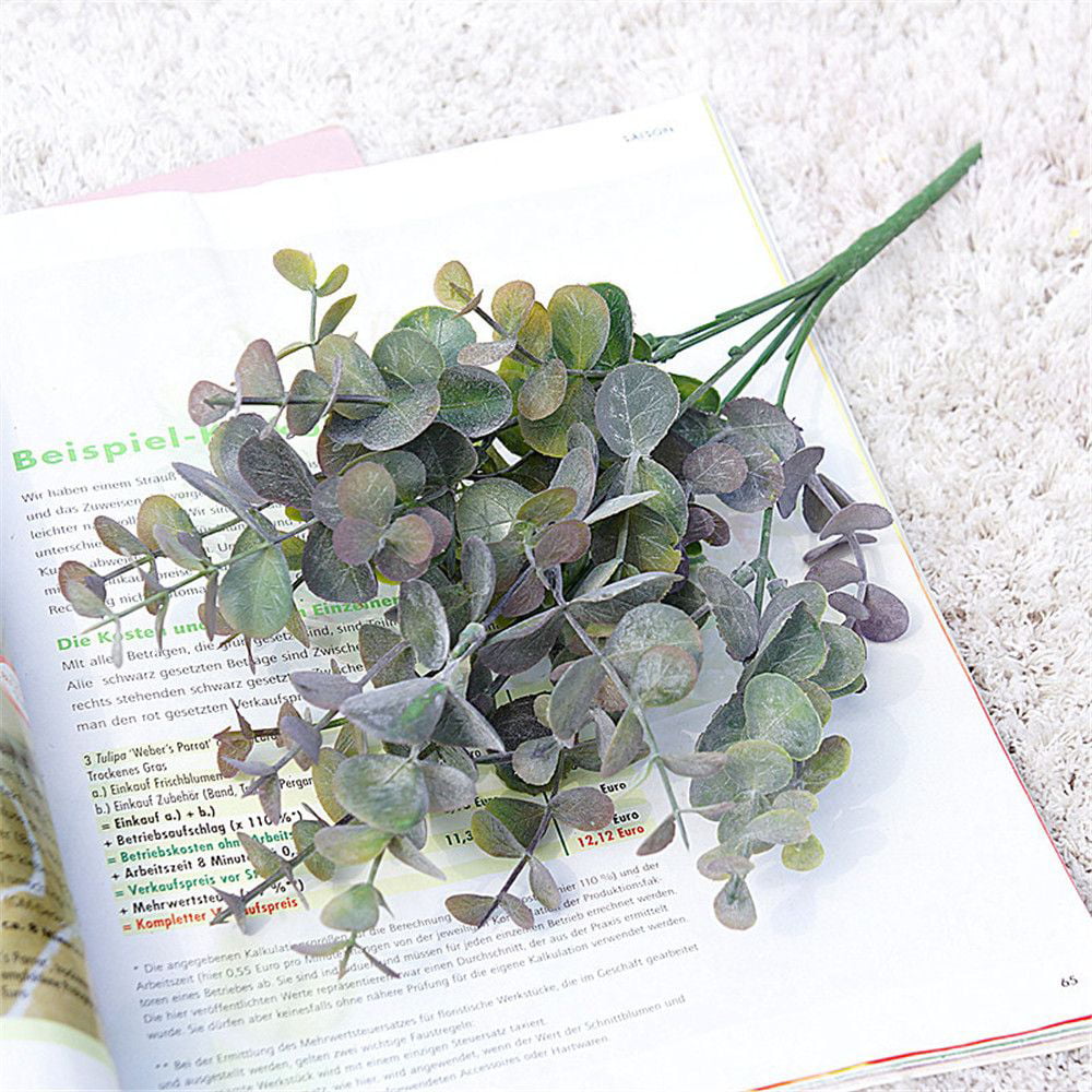 Artificial Fake Leaf Eucalyptus Green Plant Silk Flowers Nordic Home Decoration☆ 