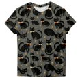 thumbnail image 5 of Duqingm Halloween Shirts for Women Short Sleeve Cute Print T Shirt Halloween Costumes for Women 2026,4XL, 5 of 6