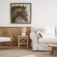 thumbnail image 3 of Stupell Industries Cottage Barnyard Horse with Daisy Gray Floating Frame Canvas Art, 25 x 25, by Suzanne Nicoll, 3 of 8