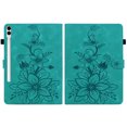 thumbnail image 6 of XYX for Samsung Galaxy Tab S10+/Tab S9 FE+/Tab S9+ Plus Case, PU Leather Slim Folio with Multi-Angle Stand - Green Lily Flower, 6 of 7