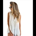 thumbnail image 2 of Blusas Tipo Babydoll Peplum Sin Mangas de Verano para Mujer, Informales, Holgadas y Estilo Túnica. XL, 2 of 7