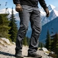 thumbnail image 6 of Men Stretch Straight Leg Cargo Pants 6 Pocket Breathable Fishing Trousers, 6 of 10