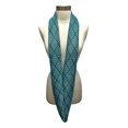 thumbnail image 3 of Turquoise Art Deco Pattern Circle Infinity Scarf, 3 of 3