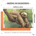 thumbnail image 2 of JSTEL Sleeping Sloth Animal Front Door Mat Outside Entrance 32x20 Inch Doormat for Outdoor Indoor Washable Non Slip Floor Mats, 2 of 8
