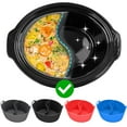 thumbnail image 4 of Ludlz Leakproof Silicone 6-8QT Slow Cooker Divider Liner Reusable High Temperature Resistant Dishwasher Safe Silicone Liner Kitchen Supply, 4 of 8
