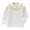 White, variant on Child Kids Girls Long Sleeve Solid T-Shirt Soft Casual Ruffle Neck Tops Clothes