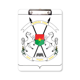 thumbnail image 1 of Uagadugú, Burkina Faso emblema nacional Portapapeles Carpeta de escritura Placa de soporte A4, 1 of 4