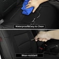 thumbnail image 6 of EKR Custom Fit Gladiator Seat Covers for 2020-2025 Jeep Gladiator (Manual Driver Seats & Rear W/NO Armrest)-Full set Waterproof Faux Leather Seat Cover for Truck (Black), 6 of 10