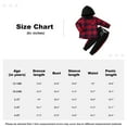 thumbnail image 2 of SYNPOS 1-5T Kid Toddler Boy Outfits Plaid Hoodied T-shirt Tops +Casual Pants Fall Winter Clothes Set, 2 of 10