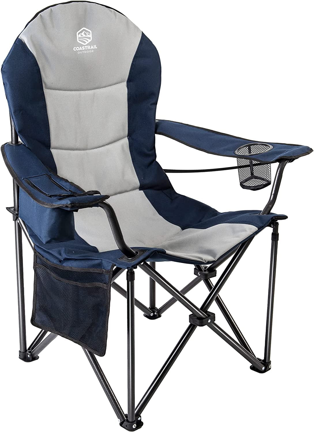 Coastrail Outdoor Camping Chair Oversized Padded Folding Quad Arm
