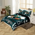 thumbnail image 2 of Erosebridal Eagle Bird Football Theme Comforter Cover Twin,Sports City Philadelphia Game Bedding Twin Size,Boys Classic Football Duvet Cover Twin,Bedroom Decor Reversible,2 Pieces（No Comforter）, 2 of 5