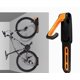 thumbnail image 3 of Gancho vertical para bicicletas montado en la pared, plegable, negro y naranja, almacenamiento para bicicletas, 3 of 5