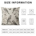 thumbnail image 6 of Nawypu  Throw Pillow Covers Sparrow 2pcs Sofa Pillow Covers Wildlife Animal Bird Claw Feather Nature Realistic Wings Black Small Cushion Cases for Home Couch Bed Decor, 6 of 6