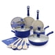 thumbnail image 1 of GreenLife Arenisca Cerámica Saludable Antiadherente, Juego de 15 Ollas de Cocina y Sartenes para Salsa, Sin PFAS, Apto para Lavavajillas, Azul, 1 of 5