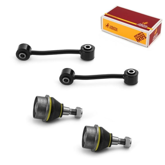 Metrix Premium Chassis Parts - 4 PC L/R Front Sway Bar Stabilizer End Link & L/R Front Lower Ball Joint Kit Fits 08-12 Jeep Liberty, 07-11 Dodge Nitro, Replacement K750127, K80629