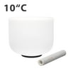 TOPFUND 440hz C Note Root Chakra Crystal Singing Bowl 10 inch Suede Striker