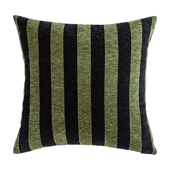 Halloween Throw Pillow Covers Green Black Leopard Stripe Decorative Cushion Covers Soft Sofa Couch Bed Farmhouses Home Decor 18x18 Inch