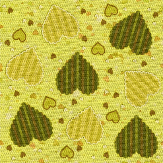 Ahgly Company Indoor Square Patterned Banana Yellow Area Rugs, 7' Square
