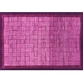 thumbnail image 1 of Ahgly Company Indoor Rectangle Abstract Pink Modern Area Rugs, 7' x 9', 1 of 4
