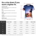 thumbnail image 4 of Naloa Lantern On Snow With Christmas Men's T-Shirt Sport T-shirt Men's Basic Tee Casual Men's Shirt, Round Neck, Short Sleeves - Small, 4 of 5