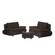 thumbnail image 1 of Sala Bali Rogga (Love Seat, Love Seat, Taburete) Chocolate, 1 of 8