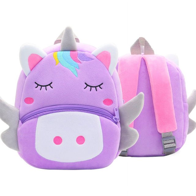 Cute Cartoon Animal Children‘s Backpack Stall Backpack Kindergarten Plush Backpack Children‘s Bag Orderable Printing