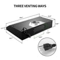 thumbnail image 6 of SNDOAS 600CFM 30 inch Kitchen Under Cabinet Range Hood Black Cook Fan with LED Light 120V, 6 of 10