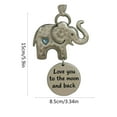 thumbnail image 2 of Metal Elephant Friendship Christmas Ornament - Inspirational Quote Decor for Christmas Tree, Sentimental Holiday Gift for Friends, Durable Metal Ornament for Home Decor, 5.9*3.34in, C, 2 of 4