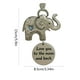 thumbnail image 5 of Colgante Decorativo Adorno Navideño De Metal De 15cm Con Forma De Elefante Y Palabras Inspiradoras Para Árbol De Navidad, Para Mujeres, Para Conmemorar Lazos Profundos, Plateado (1 Unidad) Rkxzt, 5 of 7