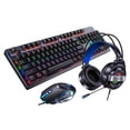 thumbnail image 2 of Juego combinado perfke de teclado y mouse para juegos con cable rojo retroiluminado, 2 of 9