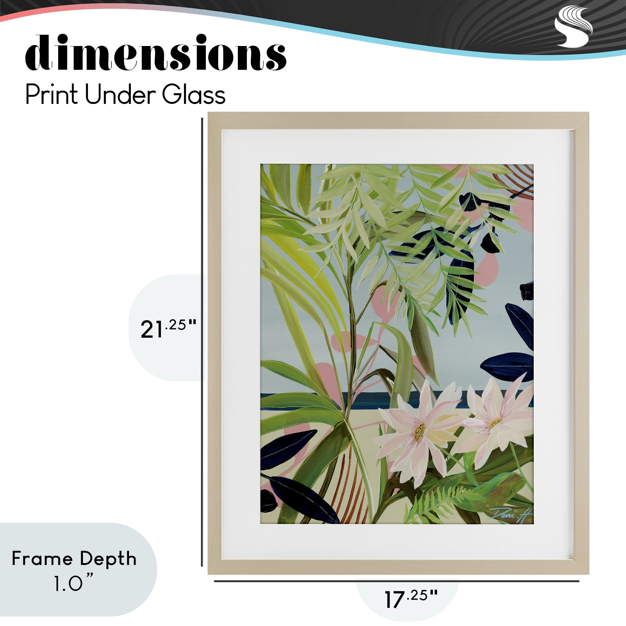 Stupell Industries Discovery of Lush Plants Birch Framed Print Under Glass, design by Dani Heyward