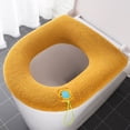 thumbnail image 1 of Matsuzay Cubierta cálida para asiento de inodoro, cojín lavable Universal, almohadilla cómoda y elástica, alfombrilla decorativa, calentador Cubiertas para muebles de jardín Amarillo Tipo 2 Matsuzay HA009904-06, 1 of 6