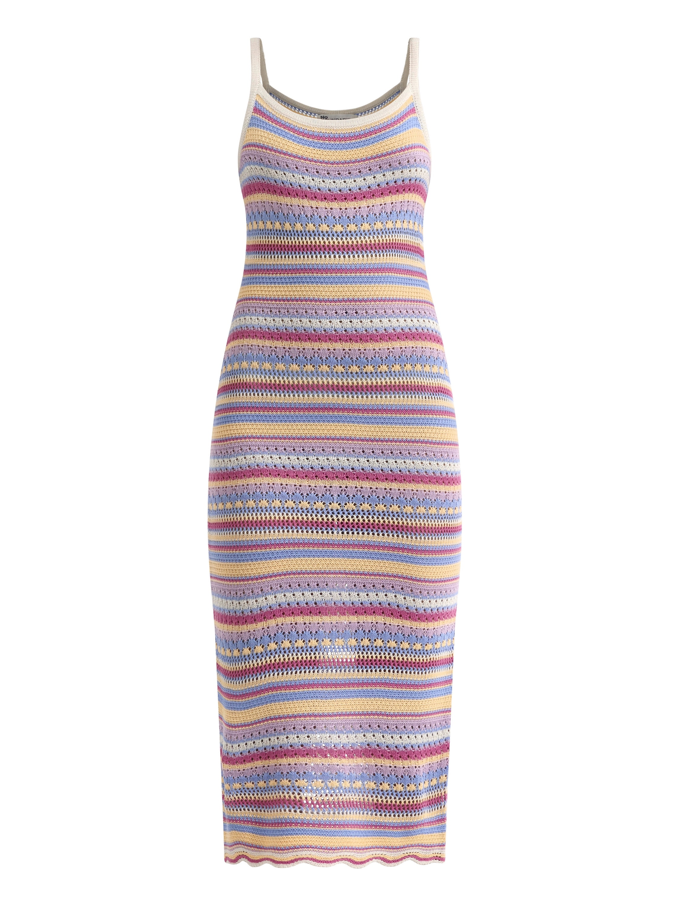 No Boundaries Pointelle Crochet Midi Dress, Women's