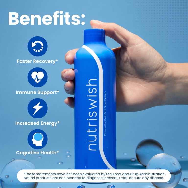 Neumi NutriSwish Multivitamin Supplements | 30 Servings | Enhanced Absorption with Ultra-Pure Water & Vitamin D | Immune Support, Joint Health & Supports Natural Energy