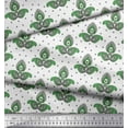 thumbnail image 3 of Soimoi Green Cotton Duck Fabric Floral & Paisley Decor Fabric Printed Yard 42 Inch Wide, 3 of 3