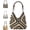 Black, variant on Handmade Woven Straw Tote Bag, Summer Beach Shoulder Handbag, Magnetic Closure Casual Travel Purse for Women