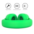 thumbnail image 3 of Puro Sound Labs PuroBasic Auriculares con cable con limitación de volumen para niños, diadema plegable y ajustable con micrófono, compatibles con teléfonos inteligentes, tabletas y PC, color verde, 3 of 5