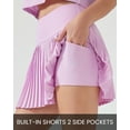 thumbnail image 4 of FITOP Pleated Tennis Skirt for Women with Pockets Shorts Women's High Waisted Casual Liner A Line Workout Golf Skorts Skirts, 4 of 7