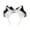 Black and white, variant on lanema Plush Electric Ears Hairband For Kids Adults Interactive Role Play Accessory