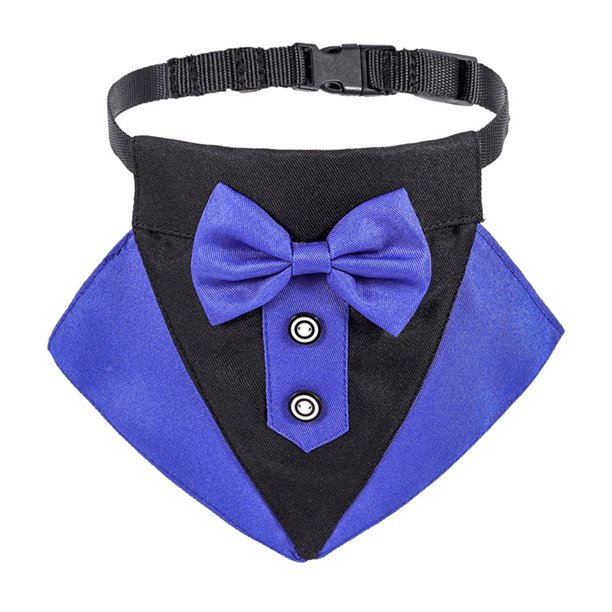 Perro formal esmoquin bufanda mascota boda pajarita bufanda collar ajustable perro negro corbata Namotu CPB-US-YY686-4
