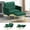 Green, variant on ACMEASE Velvet Accent Chair w/Adjustable Armrests and Backrests, Tufted Single Sofa with Ottoman, Upholstered Reading Chiar for Living Room, Apartment, Bedroom, Teal