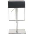 thumbnail image 3 of TOV Furniture Seville 25" Réglable Tissu Contemporain Tabouret en Noir, 3 of 10