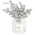 thumbnail image 1 of Coolmade 12 Pack Christmas Glitter Berries Stems, 7.8Inch Artificial Christmas Picks for Christmas Tree Ornaments, DIY Xmas Wreath, Crafts, Holiday and Home Decor, 1 of 8