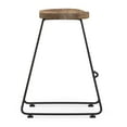 thumbnail image 4 of Simpli Home 24 Inch Saddle Counter Height Stool (Set Of 2) In Natural/Black, 4 of 11