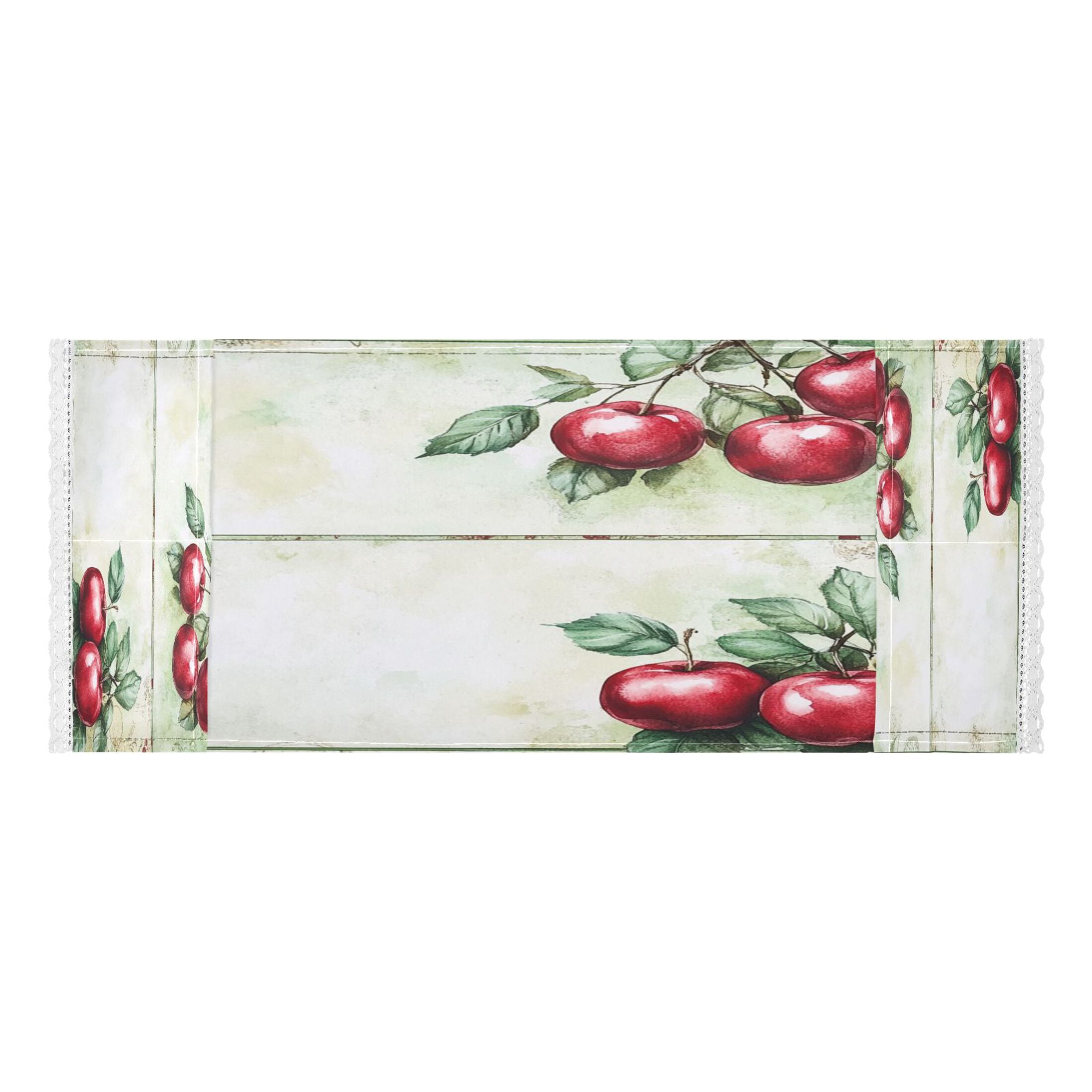 Red FruitWasher and Dryer Covers Dust-Proof and Oil Resistant Fridge Cover with 4 Storage Pockets Washing Machine Top Cover for Laundry Kitchen Home 51.2 x 22 In