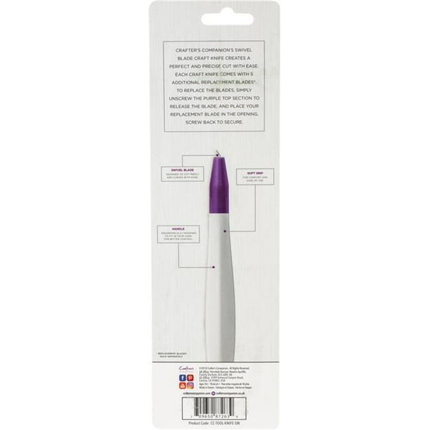 Crafters Companion KNIFESW 5 Blades with CC Craft Knife