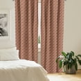 thumbnail image 2 of Ambesonne Floral Window Curtains, Spring Ornament Motif, Each 28" W x 95" L, Dark Orange Sand Brown, 2 of 4