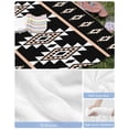 thumbnail image 6 of Black White Boho Beach Towels Oversized Super Absorbent, Modern Western Aztec Abstract Geometric Lightweight Bath Towel Quick Dry Sets For Bathroom/Pool/Rv Camping/Beach Play/Gym Room/Picnic 23"x47", 6 of 8